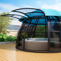 Garden Gazebo Designed for Year-Round Entertaining, UV-Resistant Canopy, Crystal Polycarbonate Panels, 360° Views