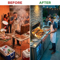Arcticedge Elite Stainless Outdoor Kitchen — Before & After