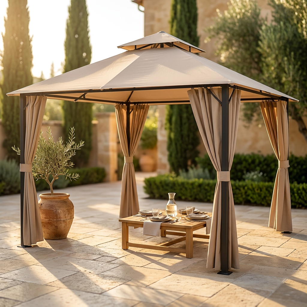 AuroraShade Marquis 12x12 Premium Canopy Gazebo — Studio Shot