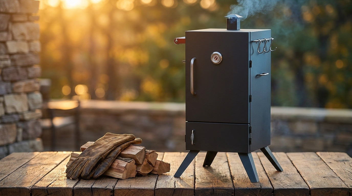ForgeMaster Apex V600 Vertical Smoker — Lifestyle