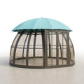 Garden Gazebo Designed for Year-Round Entertaining, UV-Resistant Canopy, Crystal Polycarbonate Panels, 360° Views