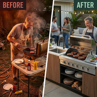 Hearthcraft Timberline Outdoor Kitchen — Before & After