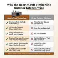 Hearthcraft Timberline Outdoor Kitchen — Comparison