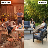 Solterra Luxe Outdoor Lounge Set — Before & After