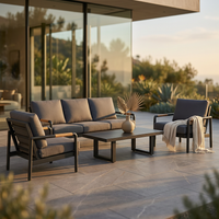 Solterra Luxe Outdoor Lounge Set — Studio Shot