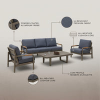 Solterra Luxe Outdoor Lounge Set — infographic